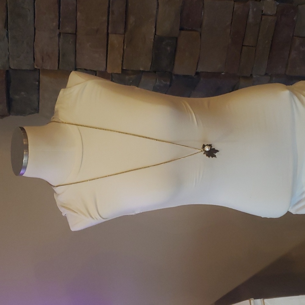 NWT BB Dakota Steve Madden bod con cream/white dress, size small